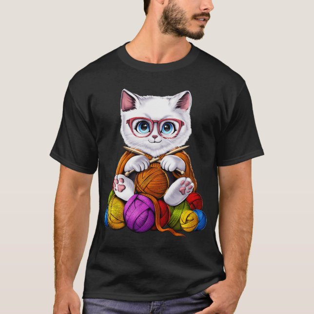 T-shirt Chat au crochet (Devant)