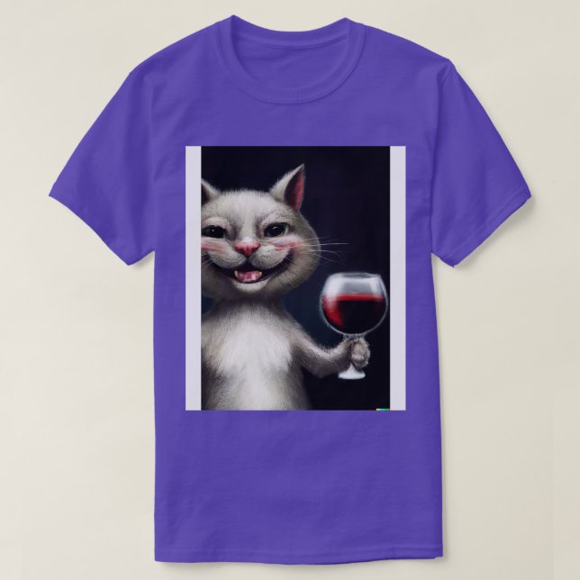 T-shirt Chat au vin 1 (Design devant)