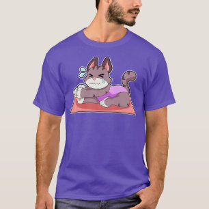 T-shirt Chat au Yoga Fitness 2