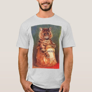 T-shirt Chat aux douceurs mélangées par Louis Wain