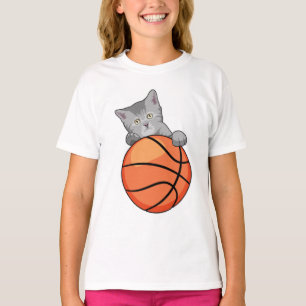 T-shirt Chat avec basket