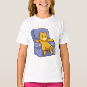 T-shirt Chat avec canapé