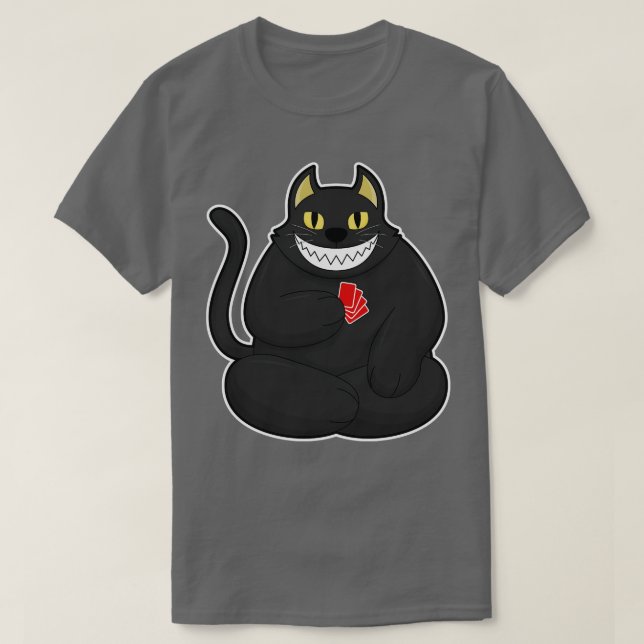 T-shirt Chat avec cartes 1 (Design devant)
