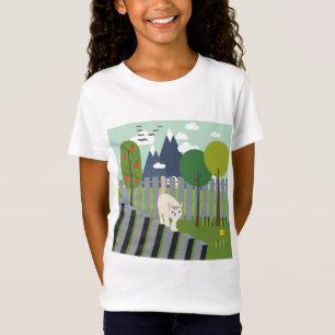 T-Shirt Chat avec équilibre
