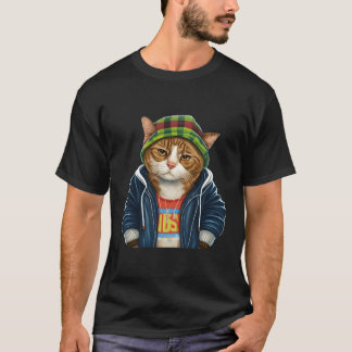 T-shirt Chat avec illustration