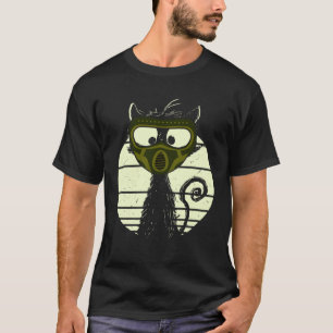T-shirt Chat Avec Masque De Paintball Chat De Paintball Jo