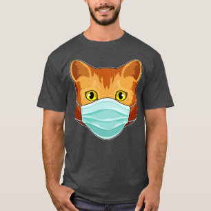 T-shirt Chat avec masque facial