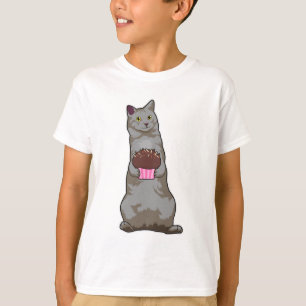 T-shirt Chat avec muffin