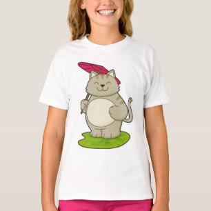 T-shirt Chat avec parapluie