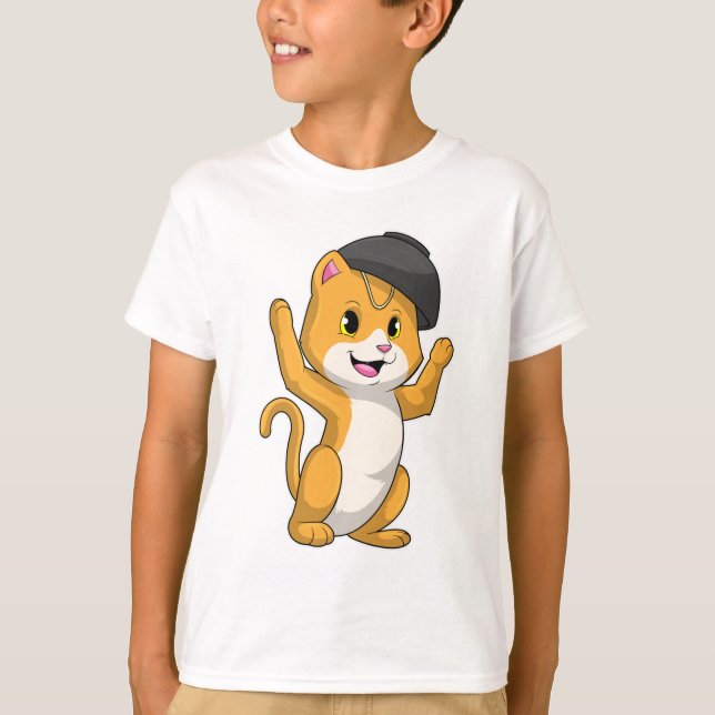 T-shirt Chat avec Ramen Bowl (Devant)