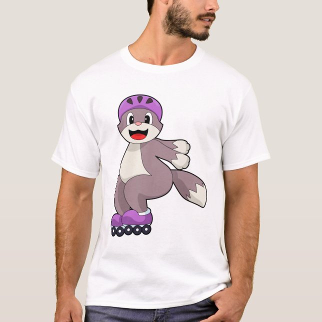 T-shirt Chat avec roulettes (Devant)