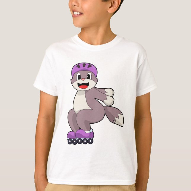 T-shirt Chat avec roulettes (Devant)