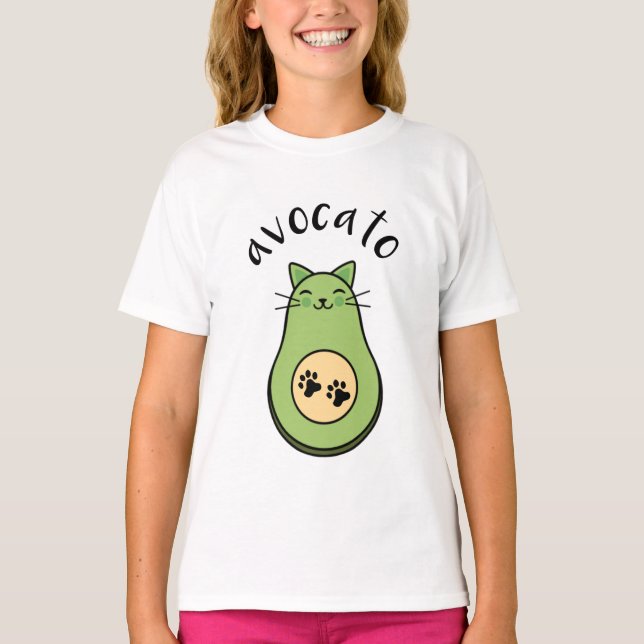 T-shirt Chat Avocado Avato (Devant)