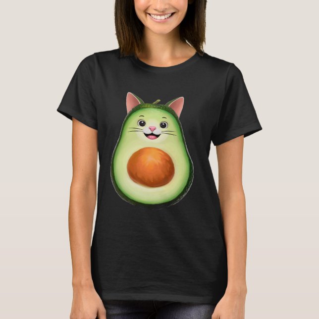 T-shirt Chat Avocat Drôle (Devant)