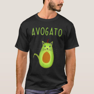 T-shirt Chat Avocat Végétalien Cinco De Mayo Avogato Miaou