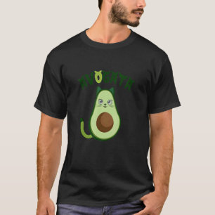 T-shirt Chat Avogata Mignon et Chat Avocat Aguacate Gato