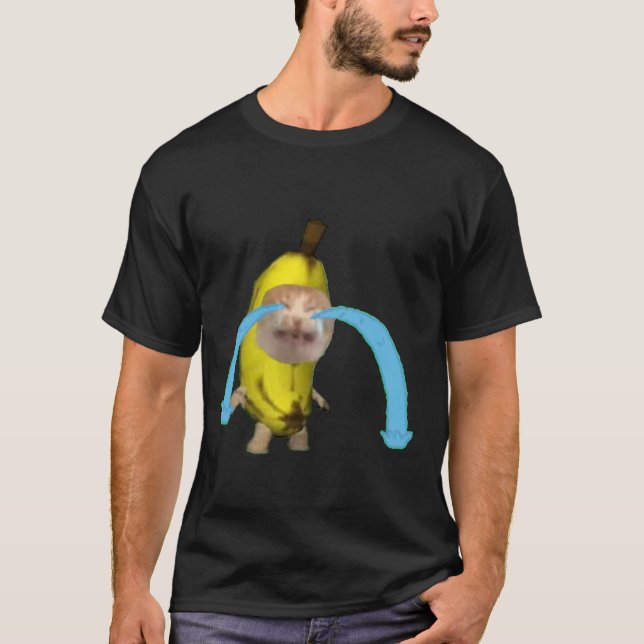 T-shirt chat banane en pleurs (Devant)