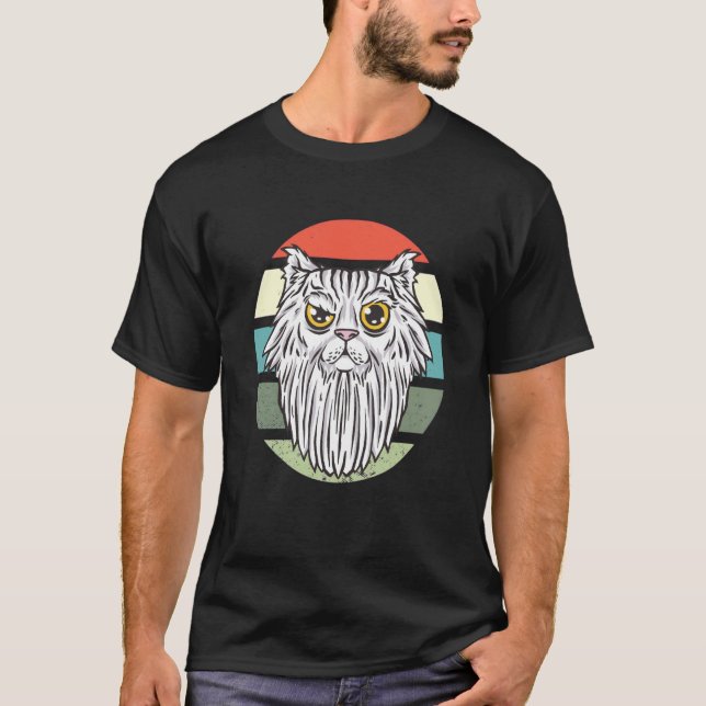 T-shirt Chat barbu (Devant)