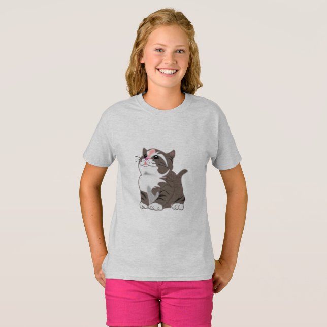 T-shirt Chat bébé - Kitten (Devant entier)