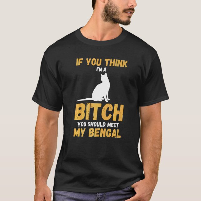 T-shirt Chat Bengal  1 (Devant)