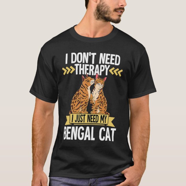 T-shirt Chat Bengal  8 (Devant)