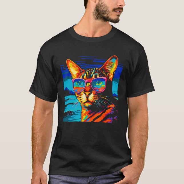 T-shirt Chat Bengal Été (Devant)
