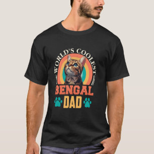 T-shirt Chat Bengal PAPA BENGAL LE PLUS GENIAL DU MONDE Dr