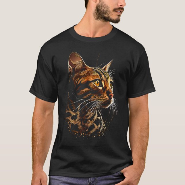 T-shirt Chat Bengalî  4 (Devant)
