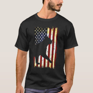 T-shirt Chat birman Silhouette Drapeau américain 4 juillet