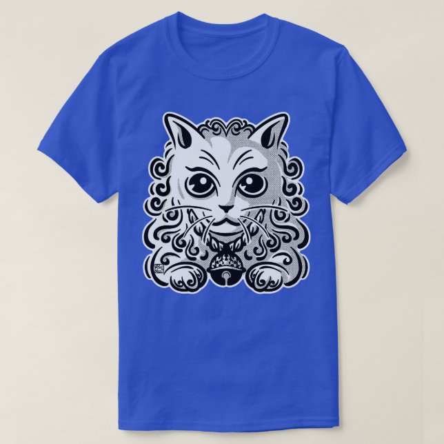 T-shirt Chat blanc déifié (Design devant)