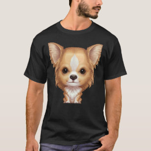 T-shirt Chat blanc long Flambeau &amp Chihuahua