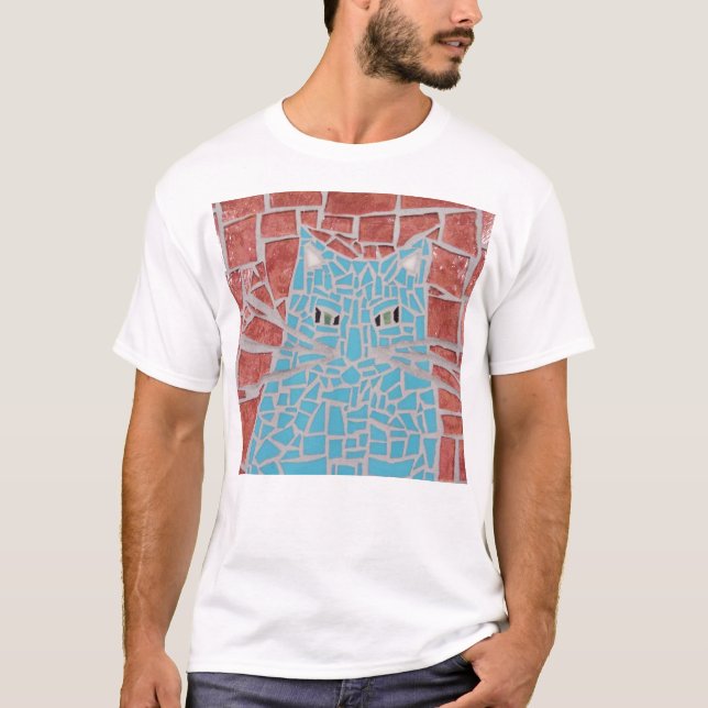 T-shirt Chat bleu I (Devant)