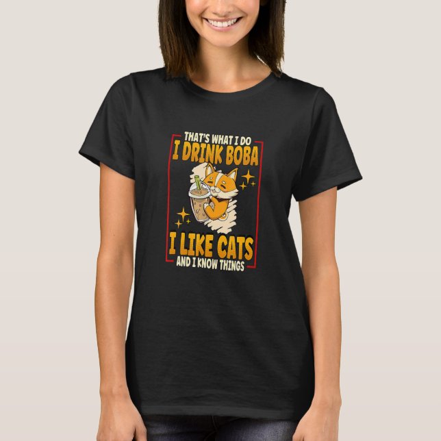 T-shirt Chat Boba Ea Bulle Ea (Devant)