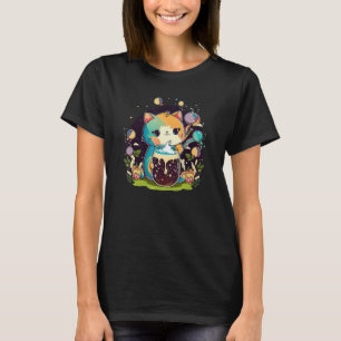 T-shirt Chat Boba Tea Kitty Buble Tea
