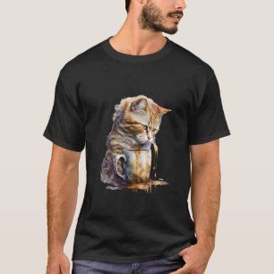 T-shirt Chat Boit Cappuccino