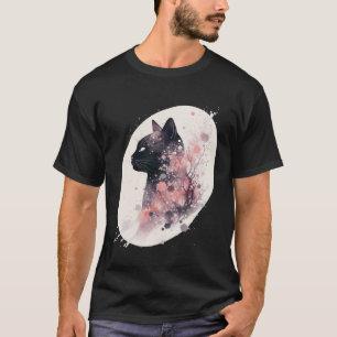 T-shirt Chat Bombay Cerisier Japonais Fleur de Sakura