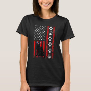 T-shirt Chat Bombay Drapeau Américain Patriotique 4 Juille