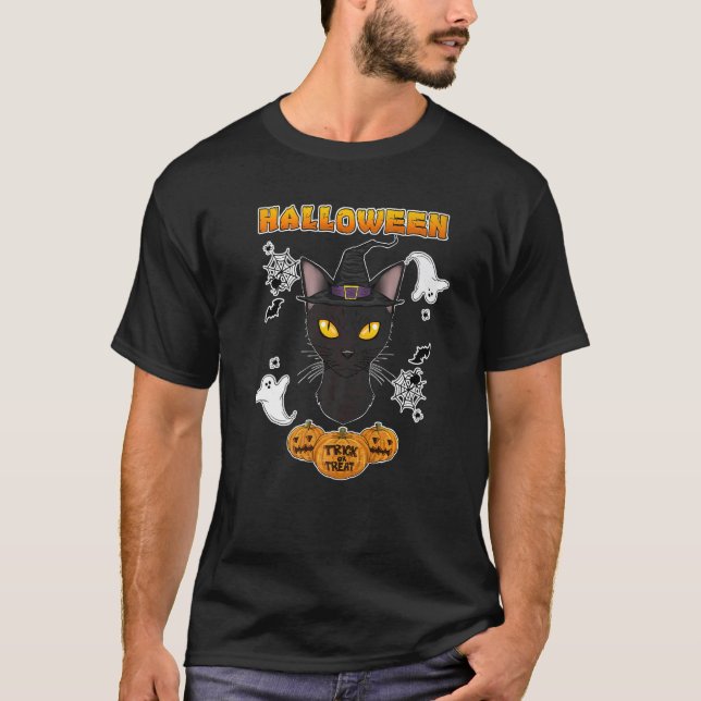 T-shirt Chat Bombay I Joyeux Halloween (Devant)