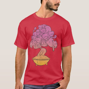 T-shirt Chat Bonsai Tree mignonne Kitty Love Animal animal