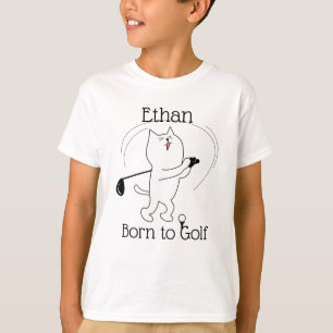 T-shirt Chat Born au Golf