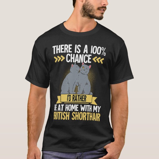T-shirt Chat British Shorthair  31 (Devant)