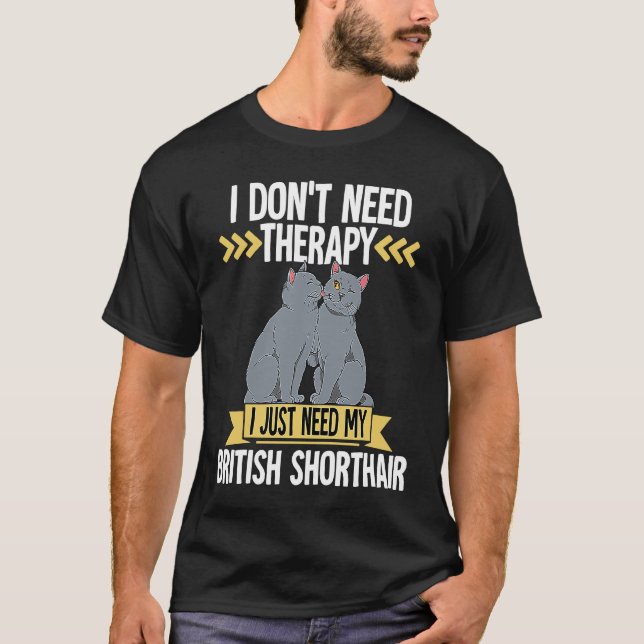T-shirt Chat British Shorthair 33 (Devant)