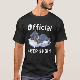T-shirt Chat British Shorthair dormant sur un oreiller Drô