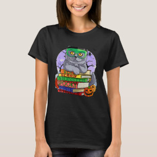 T-shirt Chat British Shorthair Frankenstein Halloween Sorc