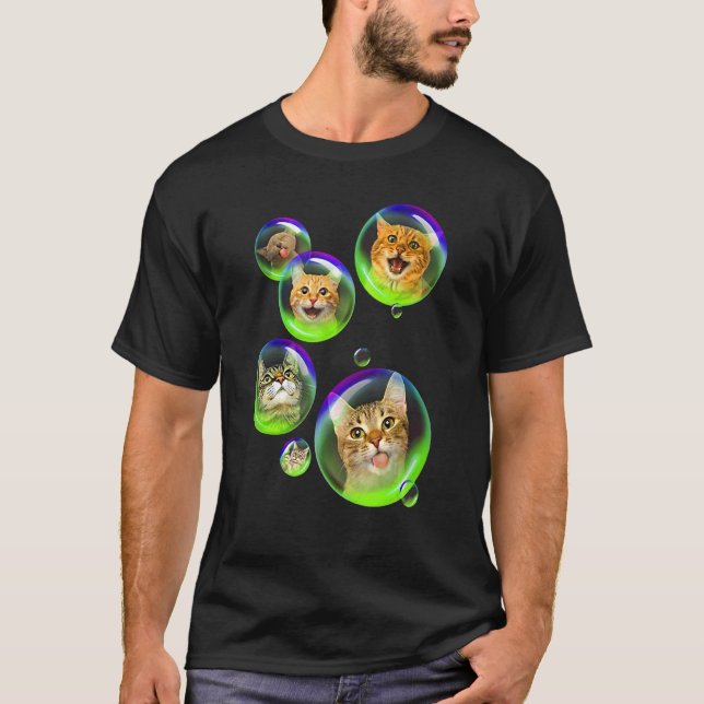T-shirt Chat Bubble savon Gigapixel Kitty Chat (Devant)