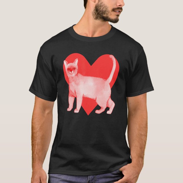 T-shirt Chat burmese européen (Devant)