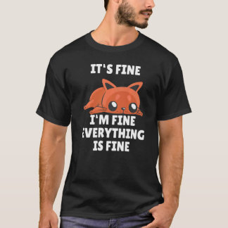 T-shirt Chat Ça va bien Je vais bien Tout va bien