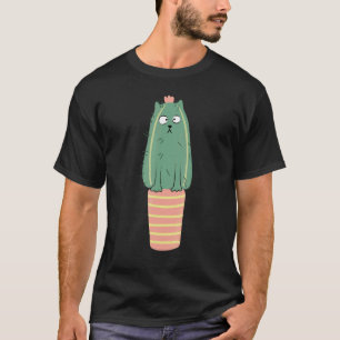 T-shirt Chat cactus Plante grasse Jardinage Jardinier Chat