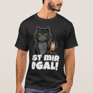 T-shirt Chat Café Déclaration Dire Ça m'est égal Drôle [G