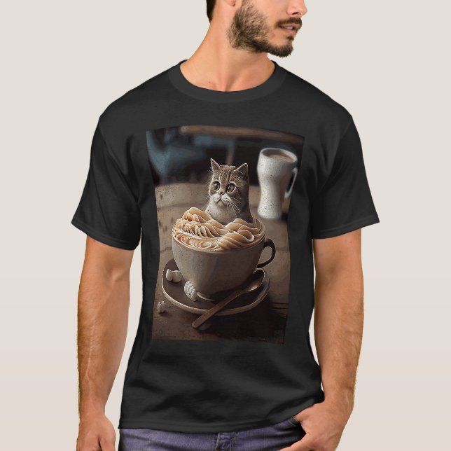 T-shirt Chat Café Nouilles (Devant)